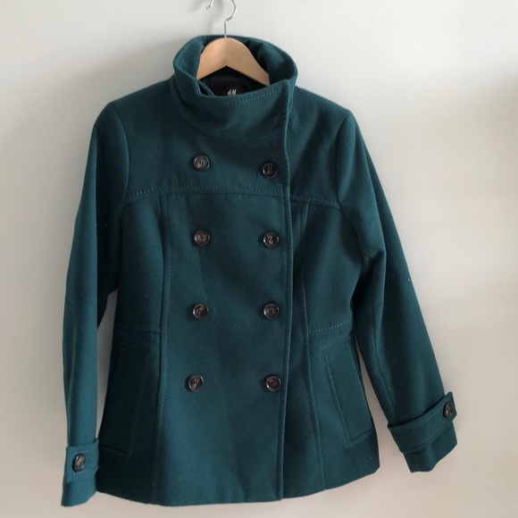 dark green coat women's